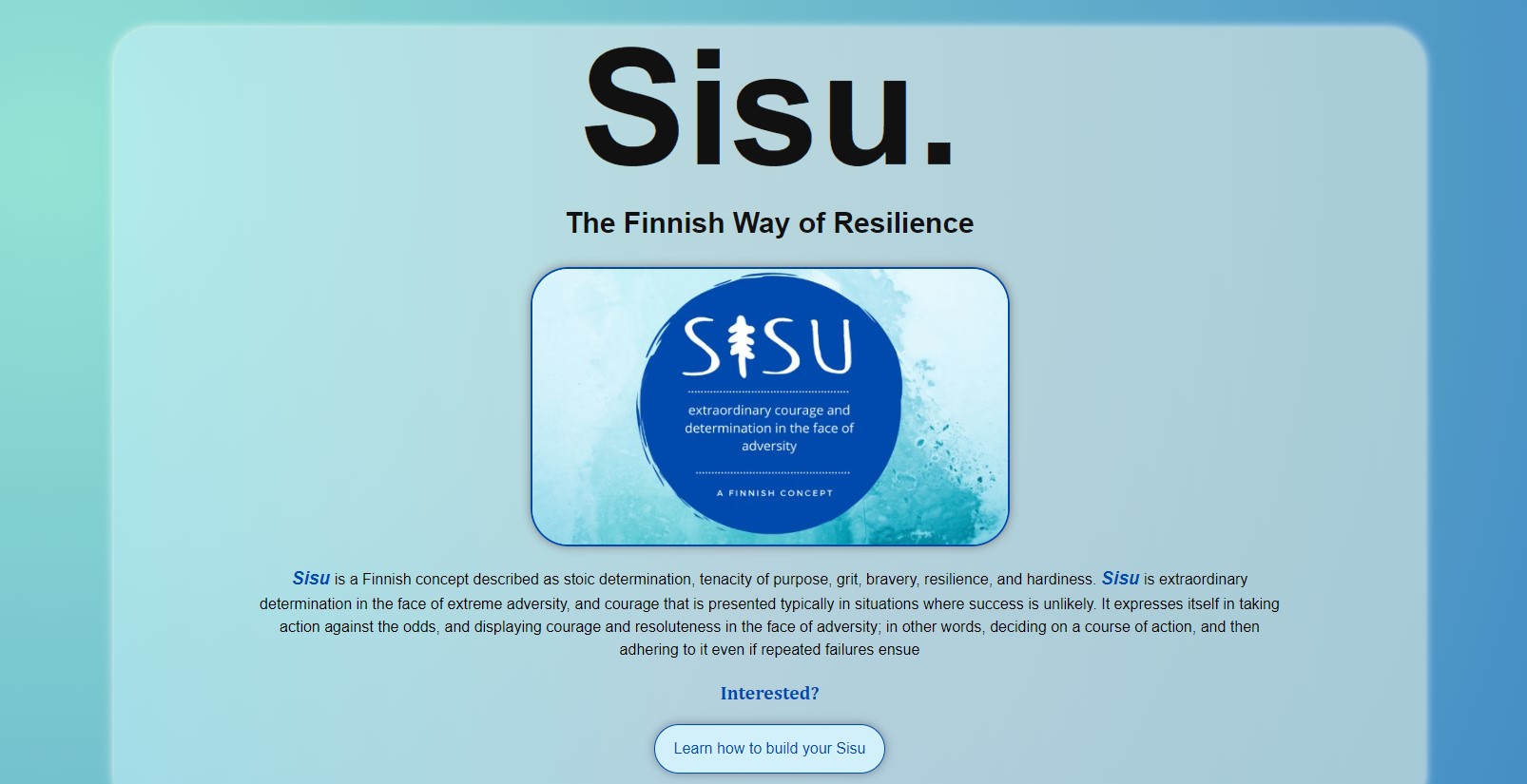 sisu app